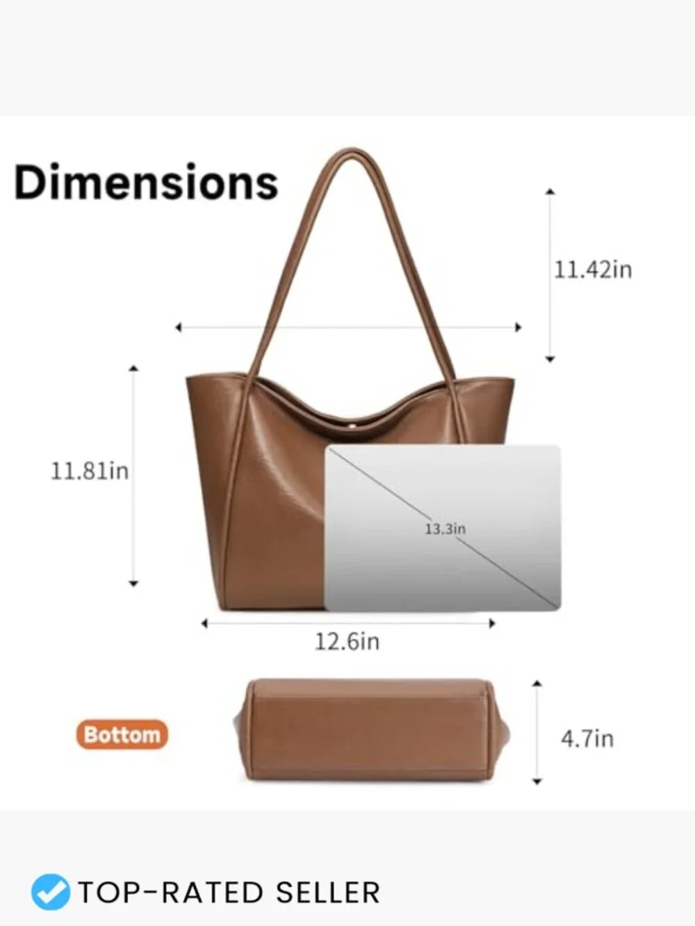 Faux Leather Hobo Crossbody Bag Minimal Chic Top Handle Satchel Purse